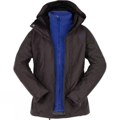 Chaquetas Jack Wolfskin Mountain Creek 3-in-1 Mujer Marrones Oscuro / Moradas - Chile KAW429730